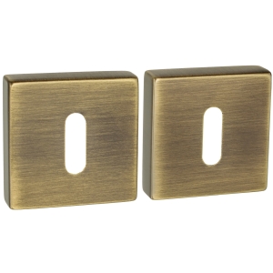 Rozeta QR5 mosiądz antyczny S72 klucz