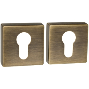 Rozeta QR5 mosiądz antyczny S72 wkładka