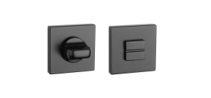 Rozeta Aprile Q slim 5mm czarna BK wc