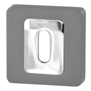 Rozeta VDS kwadratowa R62 antracyt/chrom klucz