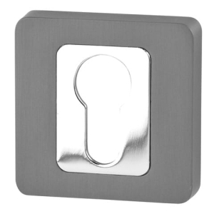 Rozeta VDS kwadratowa R62 antracyt/chrom wkładka