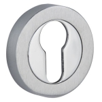 Rozeta VDS okrągła R1 chrom/chrom satyna wkładka