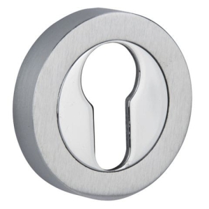 Rozeta VDS okrągła R1 chrom/chrom satyna wkładka