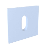 Rozeta kwadratowa RFQ 801 biała klucz