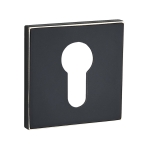 Rozeta SLIM QR16 czarny mat/złoty wkładka