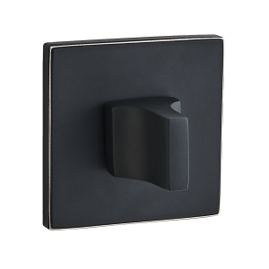 Rozeta SLIM QR16 czarny mat/złoty WC