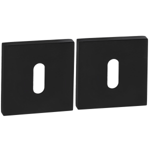 Rozeta SLIM QR16 czarny mat klucz