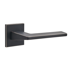 Klamka FIDEL SLIM QR16 czarny mat/złoty