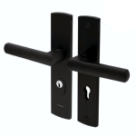 Klamka Festman Exit 72mm czarna Klasa III z zabezpieczeniem wkładki