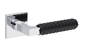 Klamka Tupai 4210 5SQ chrom/czarny