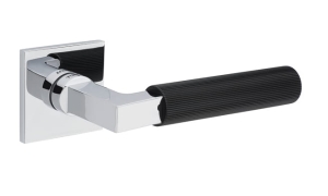 Klamka Tupai 4211 5SQ chrom/czarny