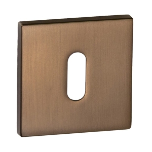 Rozeta VDS kwaratowa R67F brąz satyna klucz