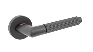 Klamka Blitz Keope rozeta okrągła czarna